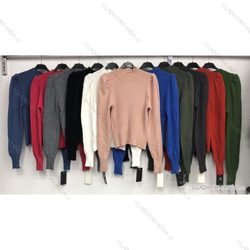 Svetr pletený dlouhý rukáv dámský (UNI S/L) ITALSKÁ MÓDA IMWA20302