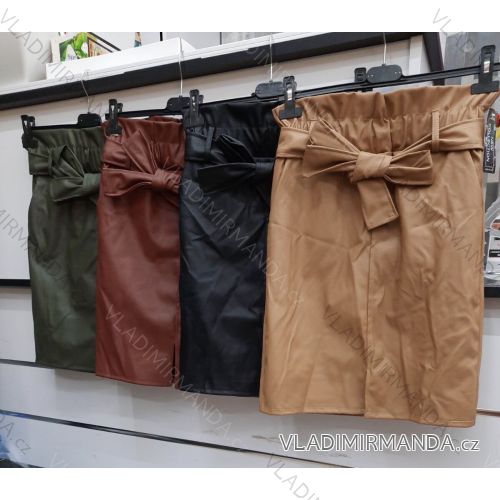 Sukně kožena dámská (S-2XL) ITALSKÁ MÓDA IMWA20311