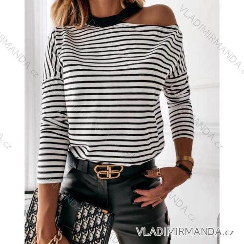 Tričko dlouhý rukáv dámské (UNI S/M) ITALSKÁ MÓDA IMM201579