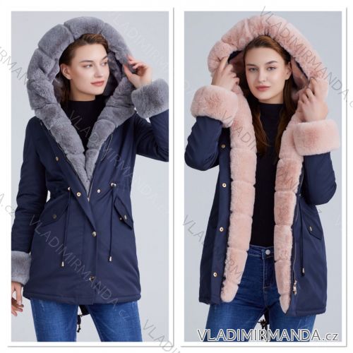 Bunda/kabát zimní s kožíškem dámská (XS-XL) SWEST SWW20036