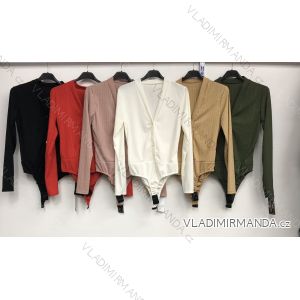 Body elegantní dlouhý rukáv dámské (UNI S/M) ITALSKÁ MÓDA IMWA20189