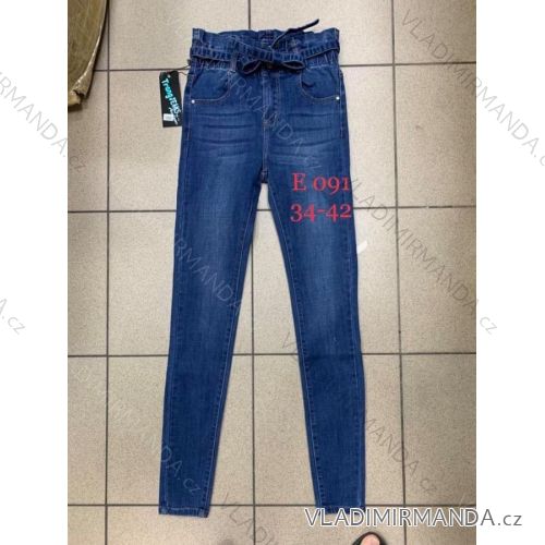 Rifle jeans vysoký pas dlhé damské (34-42) JEANS JWA20017