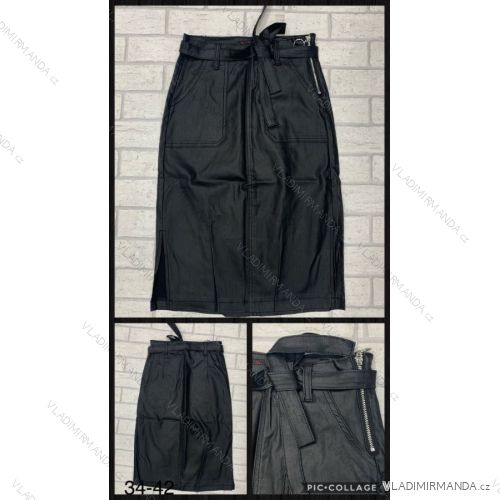 Sukne koženková damská (34-42) JEANS JWA20041
