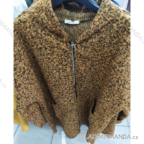 Kabát dlhý rukáv  dámsky s kapucňou (uni sl) TALIANSKÁ MÓDA IM7201004