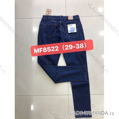 Rifle jeans douhé push up dámske nadrozmerné (29-38) M.SARA MA120MF8522