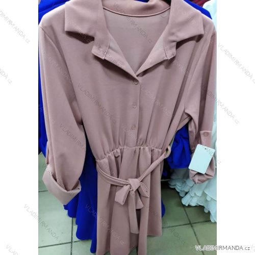 Šaty košeľové dlouhý rukáv dámske (uni s / l) TALIANSKA MODA IM7201018