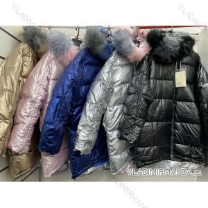 Bunda zimná teplá s kožušinkou dámska (M-2XL) TALIANSKÁ MÓDA IMK201025