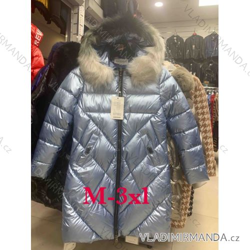 Bunda / kabát zimné s kožušinkou dámska nadrozmerná (M-3XL) TALIANSKÁ MÓDA IMWD20567