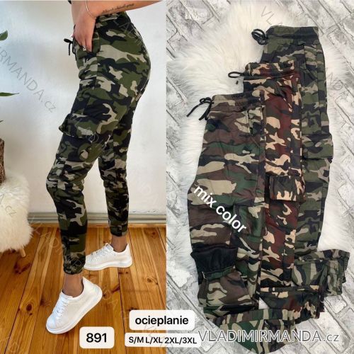 Tepláky maskáčové dlhé teplé dámske (S-3XL) TURECKÁ MÓDA TMWL20638