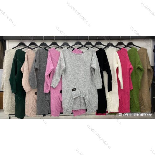 Sveter pletený teplý dlhý rukáv dámsky (S / M / L ONE SIZE) TALIANSKÁ MÓDA IMWD20640