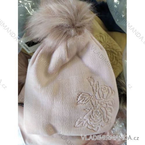 Čiapka s kulich zimná dámska (ONE SIZE) POĽSKÁ VÝROBA PVB20007