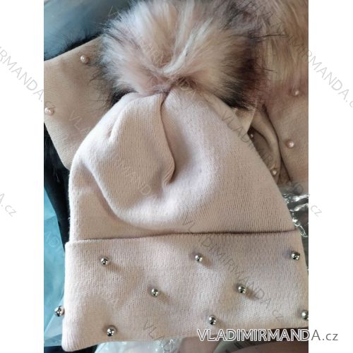 Čiapka s kulich zimná dámska (ONE SIZE) POĽSKÁ VÝROBA PVB20009