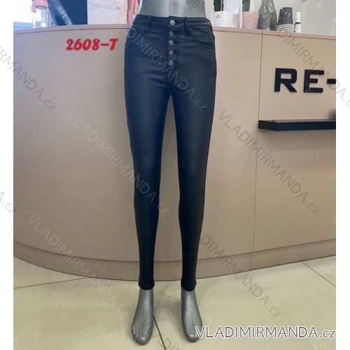 Nohavice dlhé koženkové dlhé dámske (29-36) RE-DRESS MA5202608-T