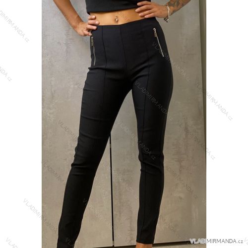 Nohavice elegantné dlhé dámske (S-XL) TALIANSKÁ MÓDA IMWD20669