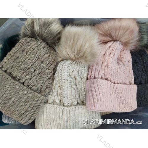 Čiapky zimné zateplená flaušom dámska (ONE SIZE) POĽSKÁ VÝROBA PV420101