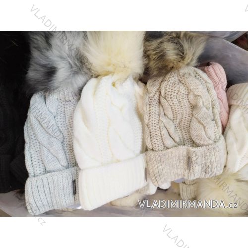 Čiapky zimné zateplená flaušom dámska (ONE SIZE) POĽSKÁ VÝROBA PV420103