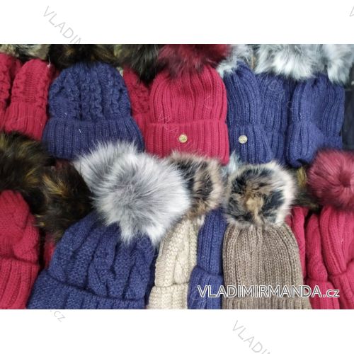 Čiapky zimné zateplená flaušom dámska (ONE SIZE) POĽSKÁ VÝROBA PV420113