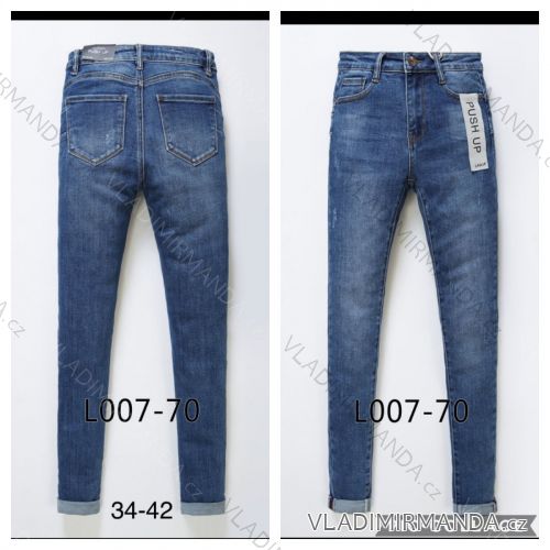 Rifle jeans push up dlhé dámske (34-42) LAULIA JWA20L007-70