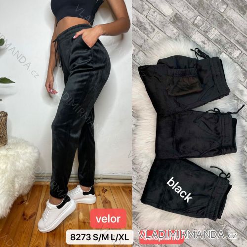Tepláky zamatové dlhé teplé dámske (S-XL) TURECKÁ MÓDA TMWL20650