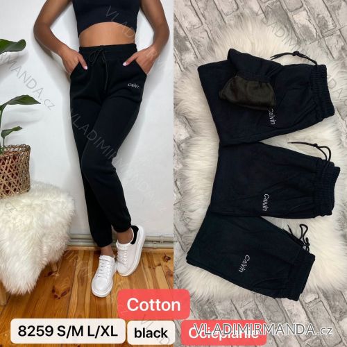 Tepláky bavlnené dlhé teplé dámske (S-XL) TURECKÁ MÓDA TMWL20653