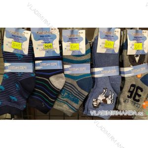 Ponožky bavlnené teplé thermo detské dorast chlapčenské (26-27,28-31) LOOKEN LOK20015