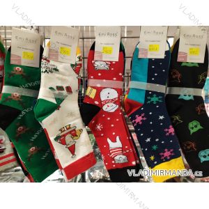 Ponožky bavlnené vianočné dámske a pánske (35-39,39-43) EMI ROSS ROS20013
