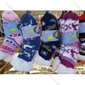 Ponožky zateplené bavlnou dorast dievčenské a chlapčenské (26-28,29-32) LOOKEN LOK20036