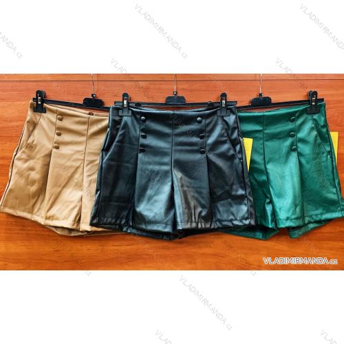 Kraťasy koženkové dámske (S-XL) TALIANSKÁ MÓDA IMWD20779