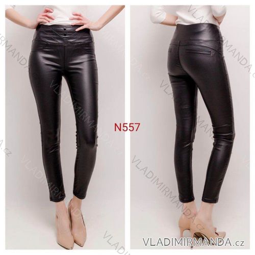 Legíny / Nohavice koženkové dlhé dámske (XS-XL) JEANS JWA20N557