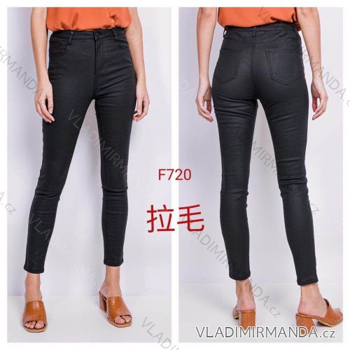 Legíny / Nohavice koženkové dlhé dámske (XS-XL) JEANS JWA20F720