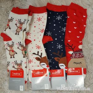 Ponožky Vánoční veselé sob Rudy slabé dámské (37-41) POLSKÁ MODA DPP20032