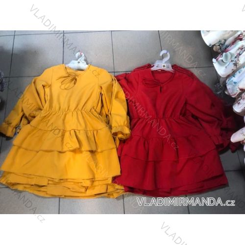 Šaty dlhý rukáv detské dorast dievčenské (4-14 LET) TALIANSKÁ MÓDA IMVWN20019