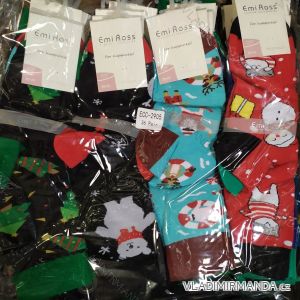 Ponožky slabé klasik veselé vianočné dámske a pánske (35-39, 39-43) EMI ROSS ROS20ECC-2905