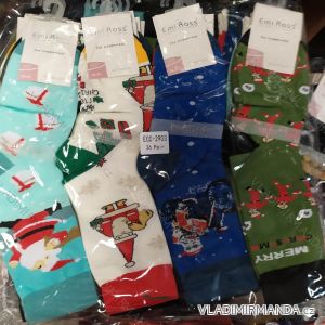Ponožky slabé klasik veselé vianočné dámske a pánske (35-39, 39-43) EMI ROSS ROS20ECC-29030