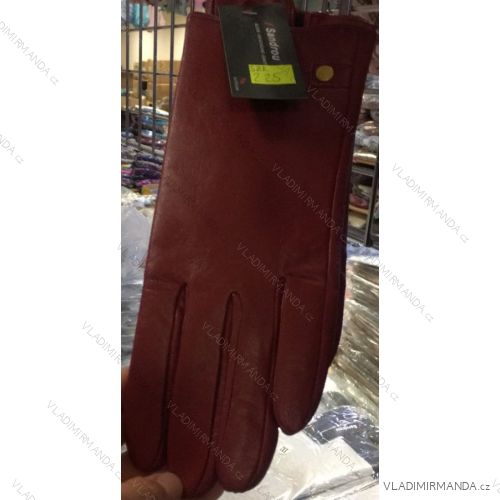 Rukavice kožené zimné prstové dámske (ONE SIZE) Sandru SAN20SZK225