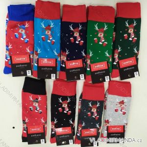 Ponožky veselé vianočný sob Rudy slabé pánske (38-41,42-46) POĽSKÁ MÓDA DPP20053