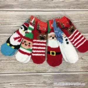 Ponožky teplé zateplené dorast Vánoční  (22-36) looken XLF-H6501MC