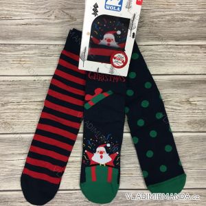 Ponožky Vianočné veselé Santa Claus slabé pánske darčekové balenie (42-44) POĽSKÁ MODA DPP20075