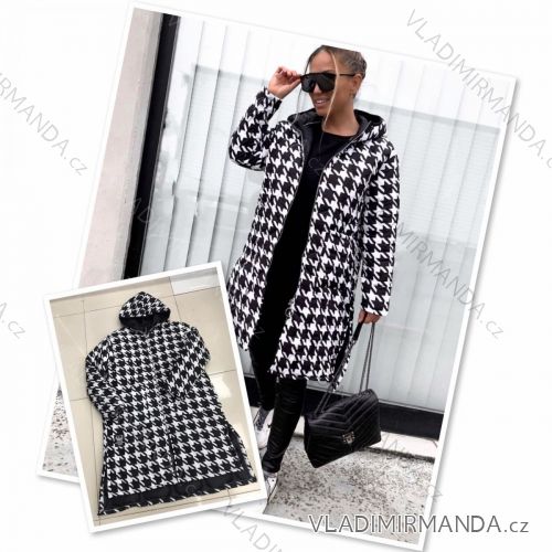 Kabát dlhý rukáv na gombíky dámsky (S / M ONE SIZE) TALIANSKÁ MÓDA IMWD20965