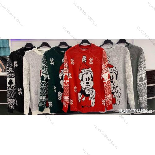 Sveter krátky vianočný dlhý rukáv dámsky (S / M ONE SIZE) TALIANSKÁ MÓDA IMWA201048