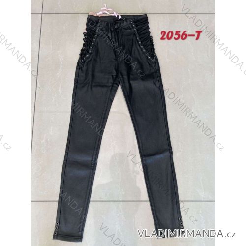 Nohavice dlhé koženkové vysoký sed dámske (XS-XL) RE-DRESS JWA202056-7