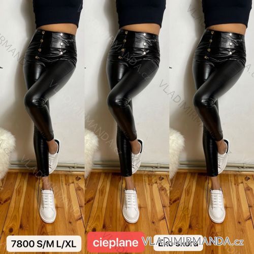 Nohavice koženkové dlhé zateplené dámske (S-XL) TURECKÁ MÓDA TMWL207800