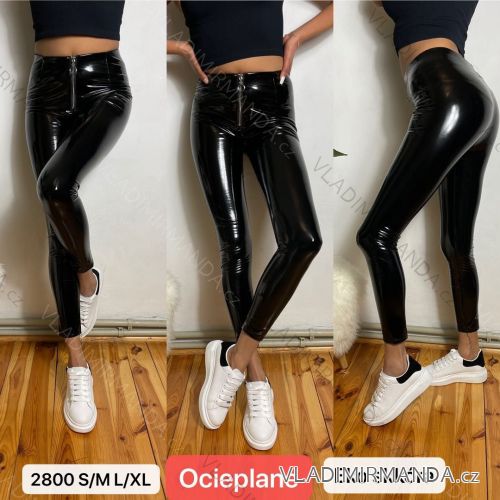 Legíny latexové dlhé zateplené dámske (S-XL) TURECKÁ MÓDA TMWL202800