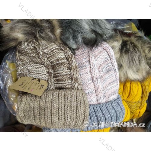 Čiapky zimné s kulich dámska (ONE SIZE) acht POĽSKÁ VÝROBA PV3201ACHTI