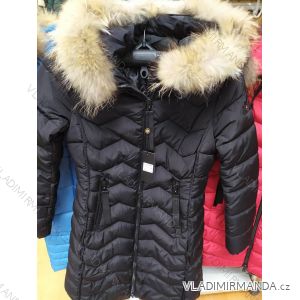 Kabát zimné s kožušinkou dámsky (S-2XL) POĽSKÁ MÓDA BLI20005