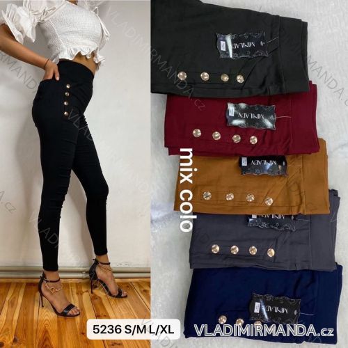 Nohavice elegantné dlhé dámske (S-XL) TURECKÁ MÓDA TMWL205236