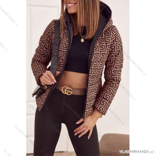 Bunda teplá zimná s kapucňou dámska (S / M / L ONE SIZE) TALIANSKÁ MÓDA IMK201460