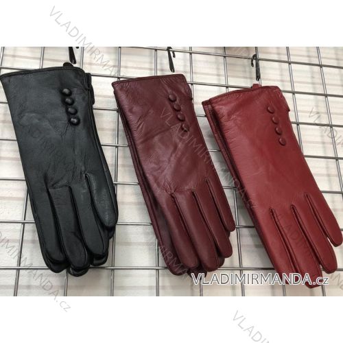 Rukavice zimné prstové kožené dámske (ONE SIZE) ECHT ECH20KOZ