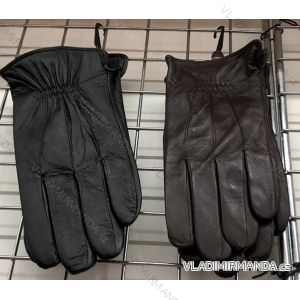 Rukavice zimné prstové kožené pánske (ONE SIZE) ECHT ECHT20005