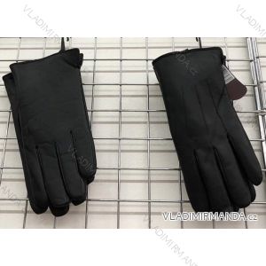 Rukavice zimné prstové kožené pánske (ONE SIZE) ECHT ECHT20008